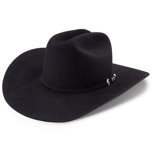 Resistol George Strait Ox Bow 6X Sleek Black Western Felt Cowboy Hat